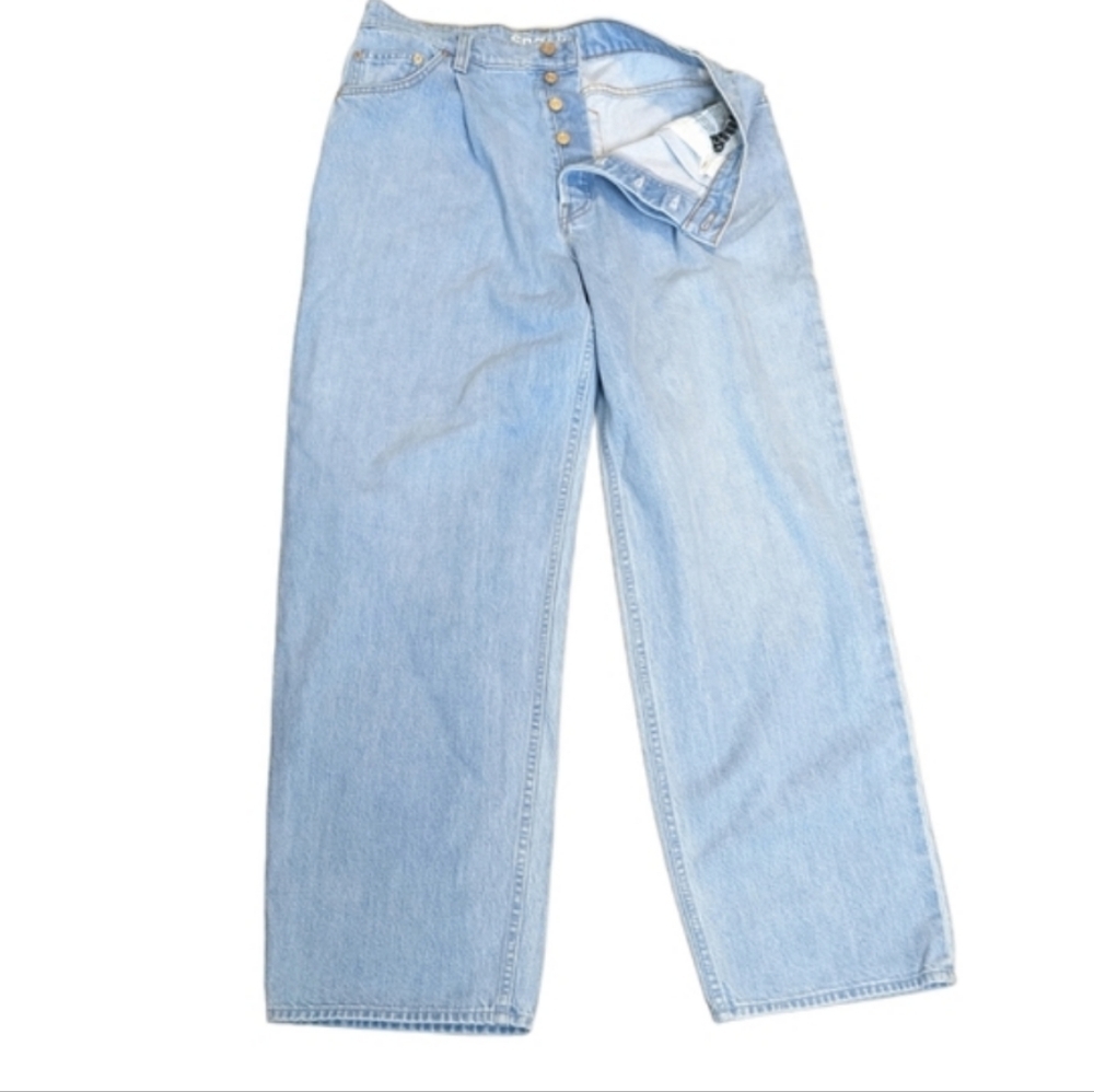 SNACKS/Mothers . Pleated Fun Dip Puddle in Just A Nibble Relaxed Fit...Size 32 - Picture 3 of 12